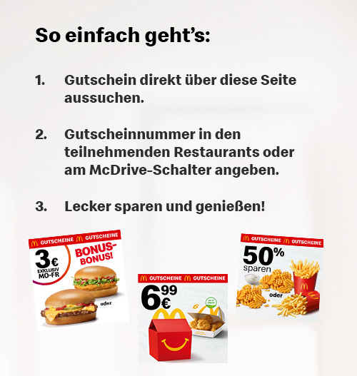 Mit McDonald’s Gutscheinen jetzt sparen und genießen!